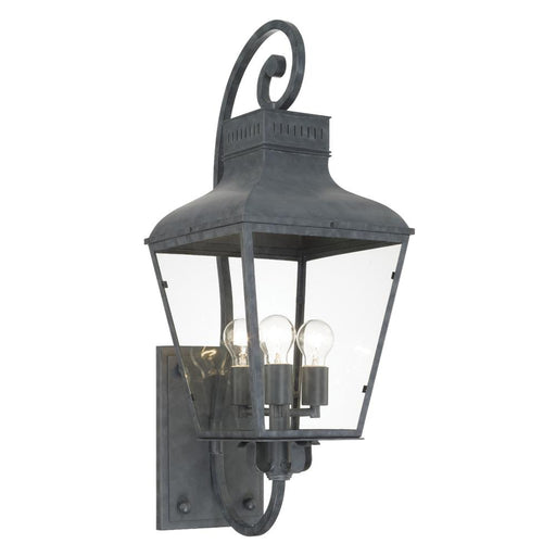 Crystorama Dumont 3 Light Graphite Outdoor Sconce