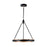 Alora Duo 24-in Classic Black/Gold Shimmer LED Pendant