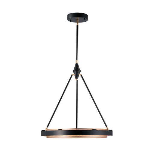 Alora Duo 24-in Classic Black/Gold Shimmer LED Pendant