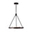 Duo 24-in Classic Black/silver Shimmer Led Pendant | PD302724CBSS-UNV-010