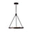 Alora Duo 24-in Classic Black/Silver Shimmer LED Pendant