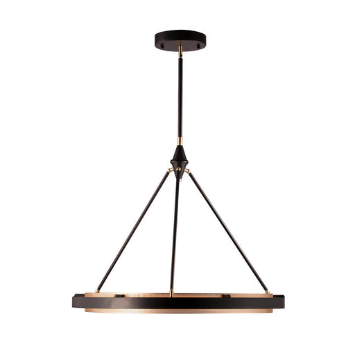 Alora Duo 32-in Classic Black/Gold Shimmer LED Pendant