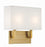 Crystorama Durham 2 Light Vibrant Gold Sconce