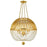 Crystorama Duval 6 Light Antique Gold Chandelier