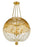 Crystorama Duval 6 Light Antique Gold Pendant