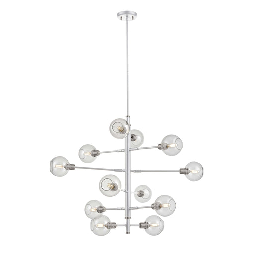 Ocean Drive 12 Light Foyer | DVP20849SN+CH-CL