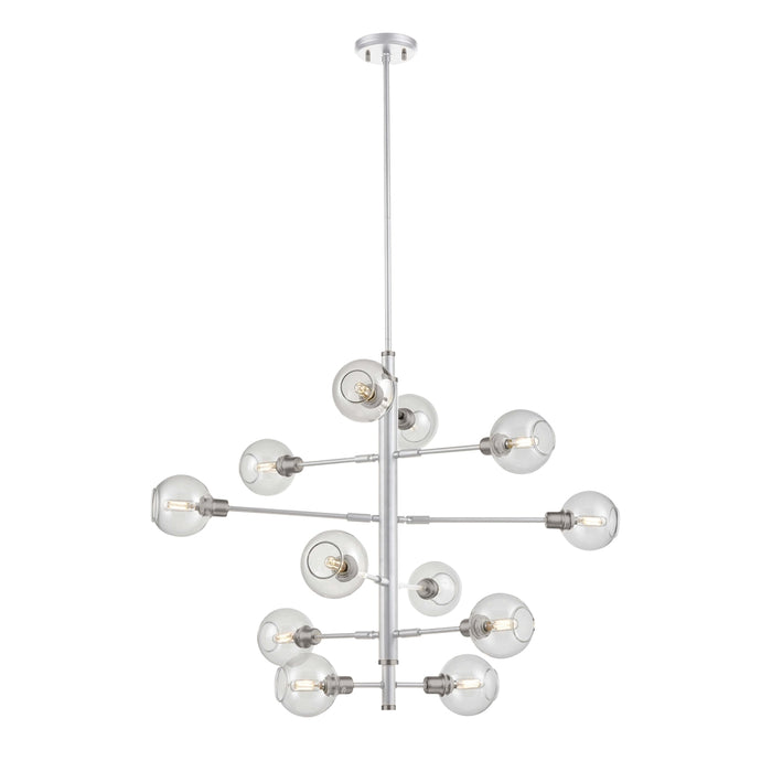 Ocean Drive 12 Light Foyer | DVP20849SN+CH-CL