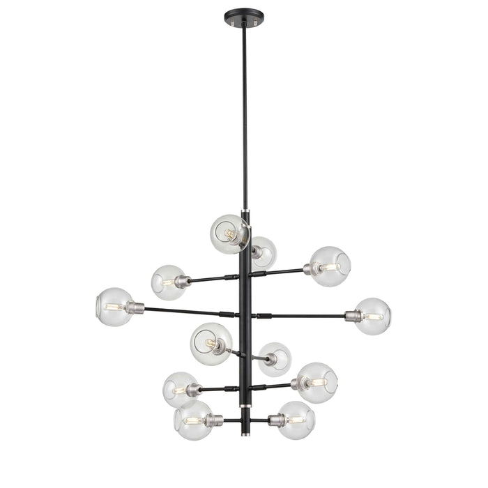 Ocean Drive 12 Light Foyer | DVP20849SN+GR-CL