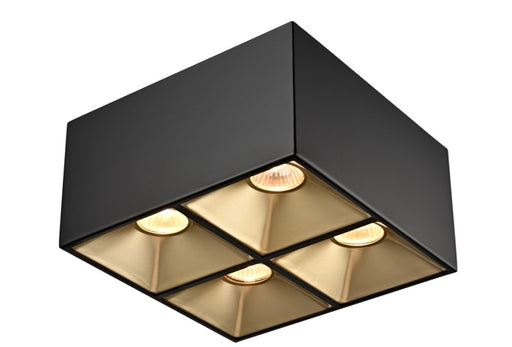 Severn 4 Lt Flushmount | DVP22285MF-BK
