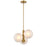 Escarpment 3 Light  Pendant | DVP26408CPG-VICE