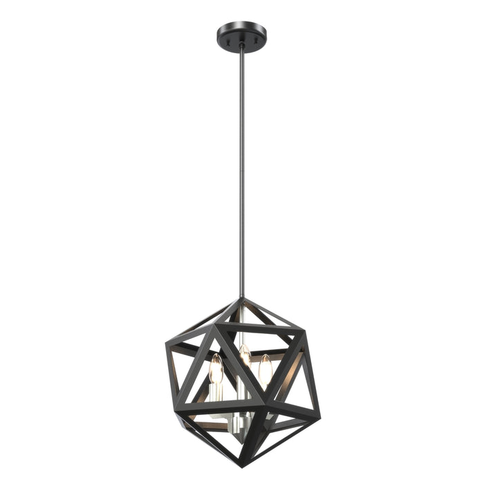 Polygon 3 Lt  Pendant | DVP29520SN/GR