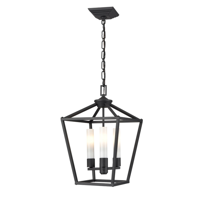Lundy's Lane Outdoor 3 Light Pendant | DVP30176BK-OP