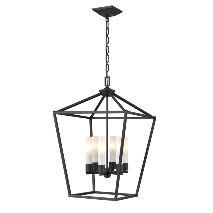 Lundy's Lane Outdoor 6 Light Pendant | DVP30177BK-OP