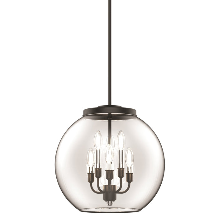 Frontenac 6 Light Foyer | DVP35049MF+GR-CL