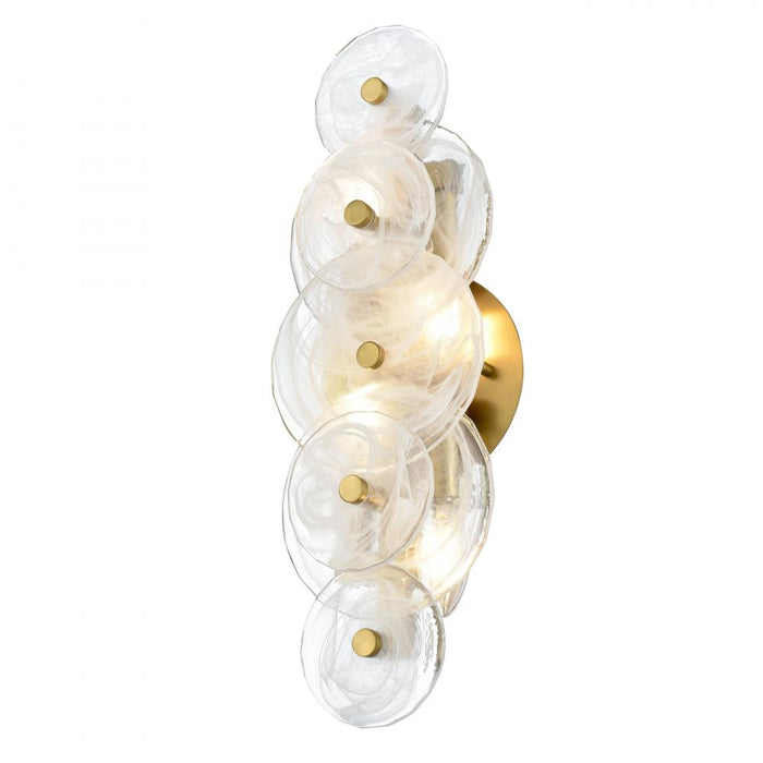 Carousel 18" Sconce, Brass W/ms Glass | DVP36501BR-MS