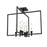 Carisbrooke 21" Semi-flush, Black | DVP37112EB