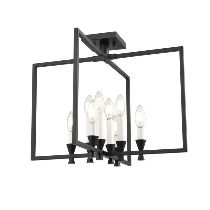 Carisbrooke 21" Semi-flush, Black | DVP37112EB