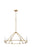 Carisbrooke 34" Chandelier, Brass | DVP37129BR