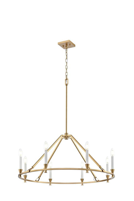 Carisbrooke 34" Chandelier, Brass | DVP37129BR