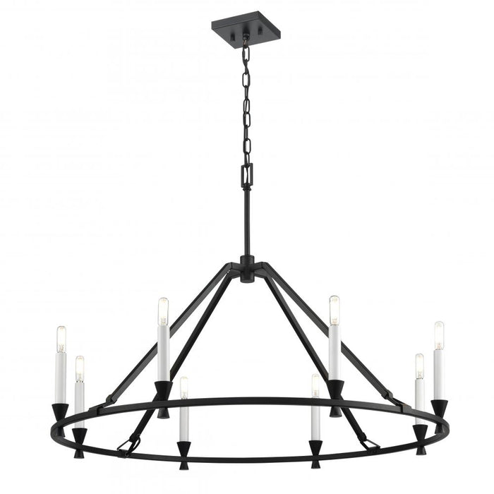 Carisbrooke 34" Chandelier, Black | DVP37129EB