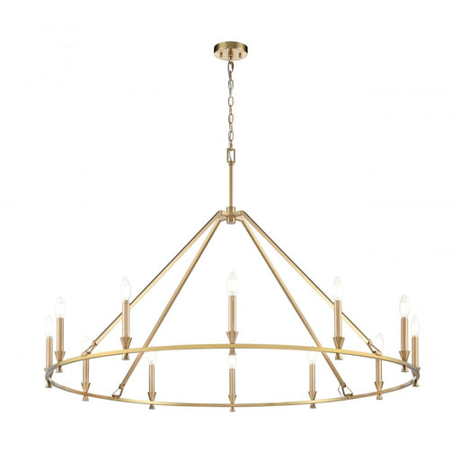 Carisbrooke 50" Chandelier, Brass | DVP37145BR