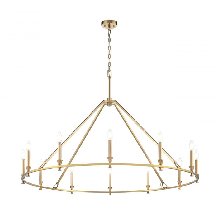 Carisbrooke 50" Chandelier, Brass | DVP37145BR