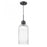 Hariette 17" Ribbed Pendant, Black | DVP37621EB-RIC