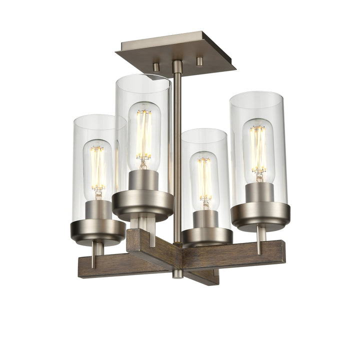 Okanagan 4 Light Semi Flush | DVP38611BN+BAW-CL