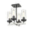 Okanagan 4 Light Semi Flush | DVP38611GR+BIW-CL