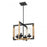Okanagan 4 Light  Pendant | DVP38620EB+NW-CL