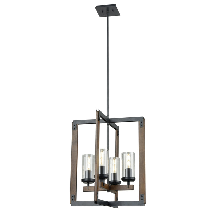 Okanagan 21.25 Inch 4 Light Foyer | DVP38648GR+IW-CL