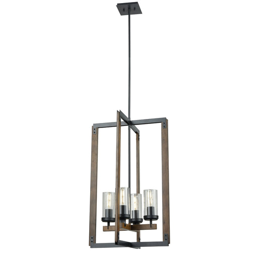 Okanagan 29 Inch 4 Light Foyer | DVP38649GR+IW-CL