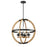 Okanagan 4 Light Orb  Pendant | DVP38650EB+NW-CL