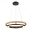 Cybele 18" Led Chand. Black W/nat.wood | DVP40847EB+NW-CCT