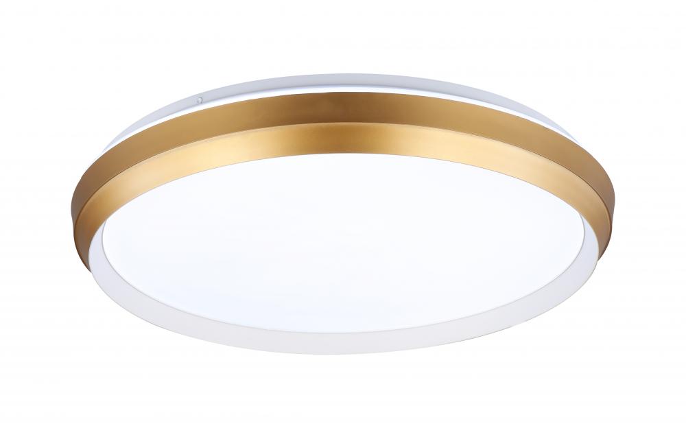Labrador 15.25" Led  Flush Mount | DVP42138MW+GD-5CCT