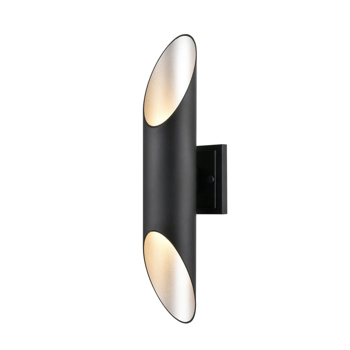 Brecon Outdoor Cylinder 20 Inch Sconce | DVP43071SS+BK