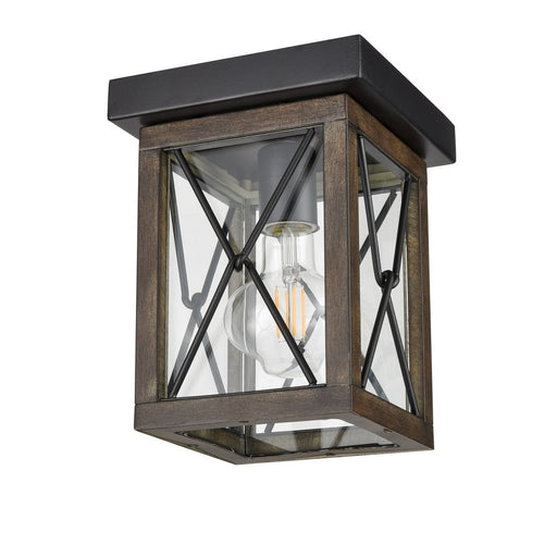 County Fair Outdoor Flush Mount | DVP43374BK+IW-CL
