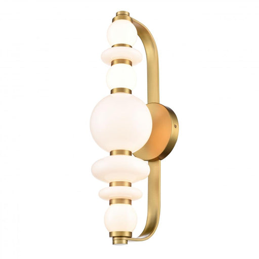 Corsair 18" Sconce, Brass W/true Opal Glass | DVP48101BR-TO