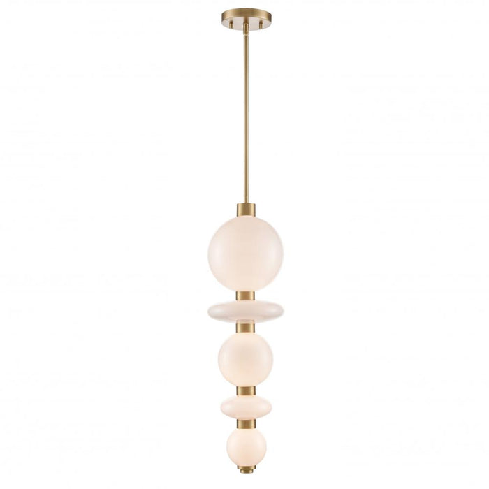 Corsair Cct Pendant, Brass W/true Opal Gl. | DVP48110BR-TO