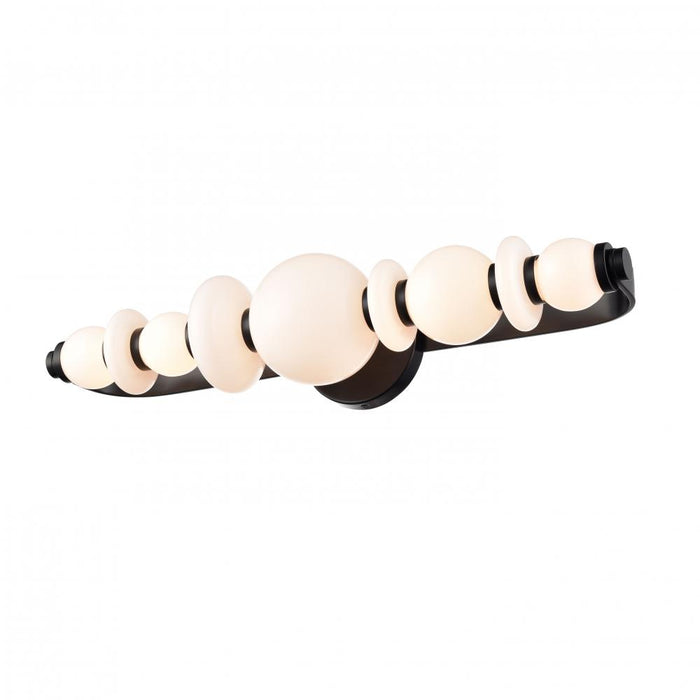 Corsair 24" Sconce/vanity, Black W/true Opal | DVP48143EB-TO