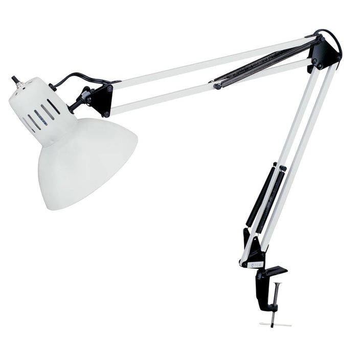 Dainolite Clamp-On Task Lamp, Gloss White