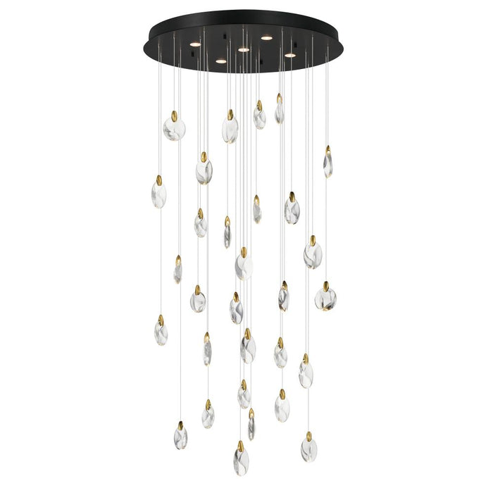Pebble-multi-tier Chandelier | E11070-122BKPG