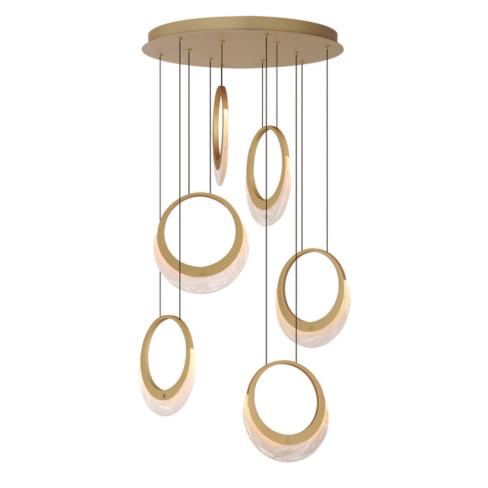 Lyra-multi-light Pendant | E23916-112GLD