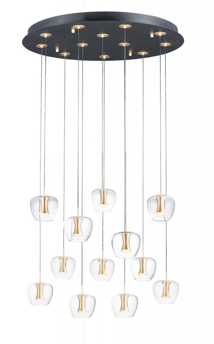 Newton-multi-light Pendant | E24167-18BKGLD