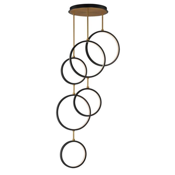 Hoopla-single Pendant | E24325-BKGLD