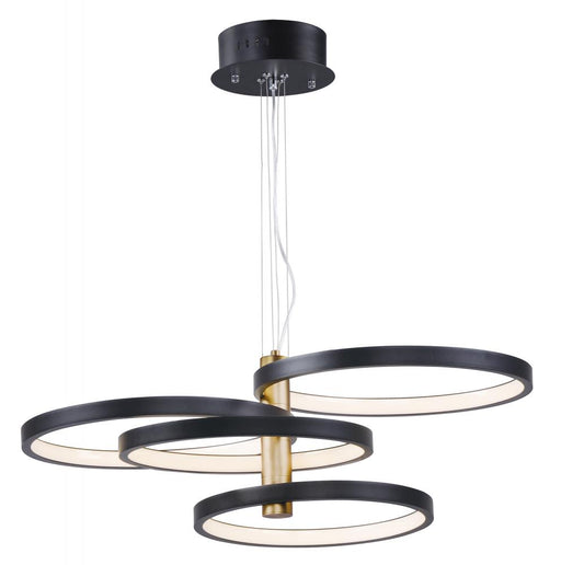 Hoopla-multi-light Pendant | E24326-BKGLD