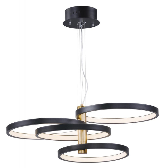 Hoopla-multi-light Pendant | E24326-BKGLD