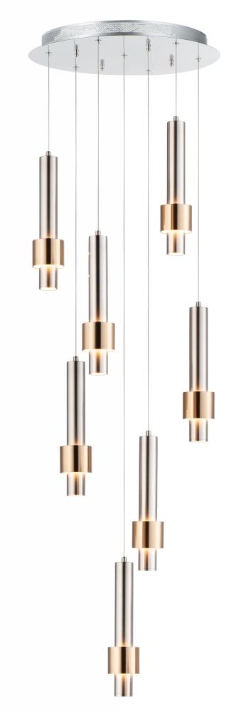 Reveal-multi-light Pendant | E24757-SNSBR