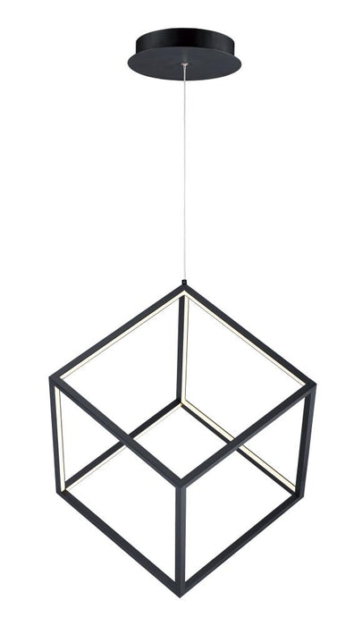4 Square-single Pendant | E30582-BK