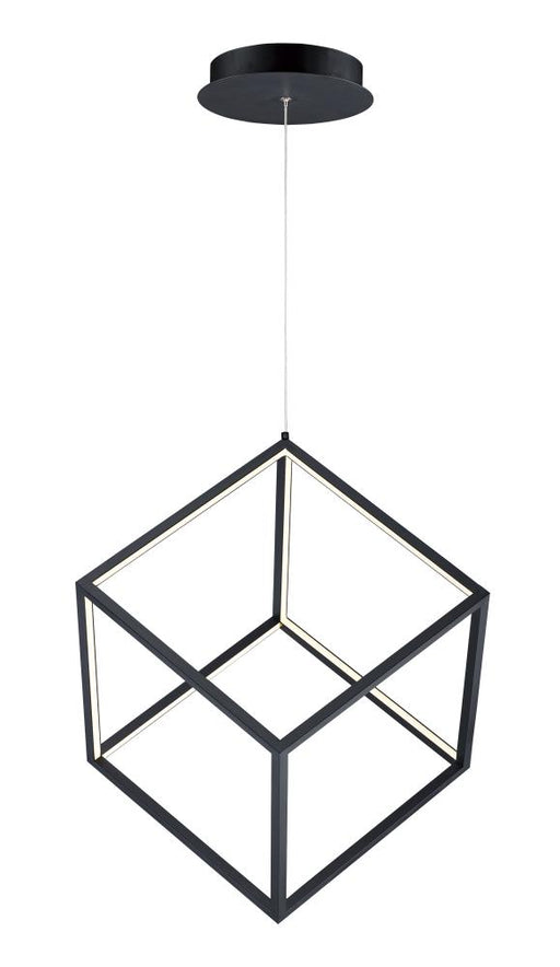 4 Square-single Pendant | E30582-BK